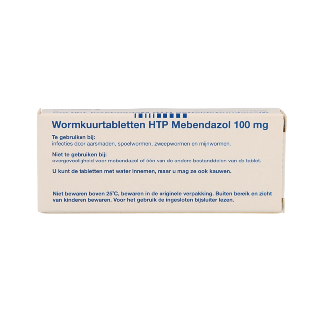 Mebendazol/wormkuur 2 Tabletten