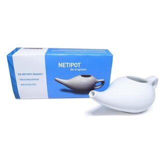 Ayurveda Health Neti Pot in Terracotta Bianco Ayurveda Health 1 Pezzo