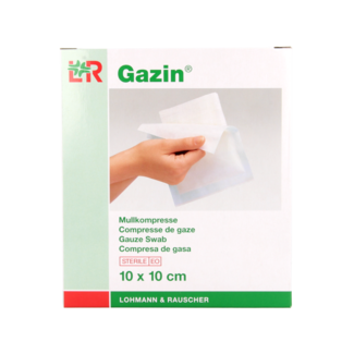 Gazin Compresse di Garza Gazin 10 x 10 sterili 5 x 2, 10 Pezzi