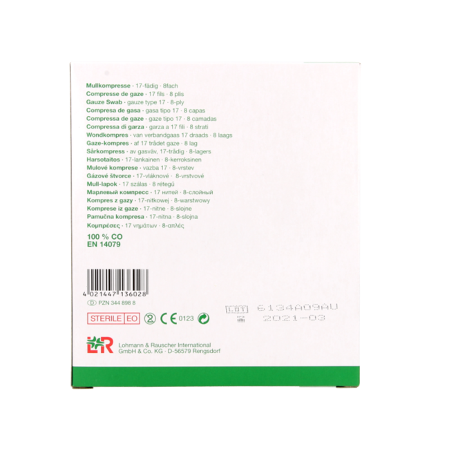 Gazin Gauze Swabs 10 x 10 Sterile 5 x 2 10 Pieces