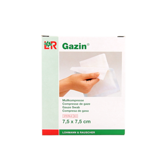 Gazin Mullkompresse 7,5 × 7,5 steril 5 × 2 10 Stück