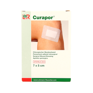Curapor Curapor Cerotto per ferite 7 x 5 cm sterile 5 pezzi