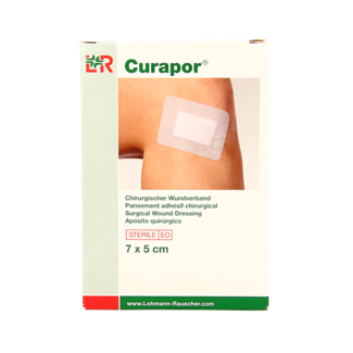 Curapor Curapor Wundpflaster 7 × 5 cm steril 5 Stück
