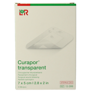 Curapor Curapor Transparente 7 x 5 cm estéril 5 unidades