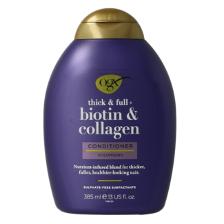 OGX Après-shampooing Thick & Full Biotine & Collagène Bio 385 ml