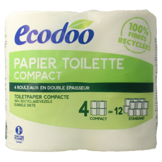 Ecodoo Papel higiénico compacto ecológico bio 4 unidades