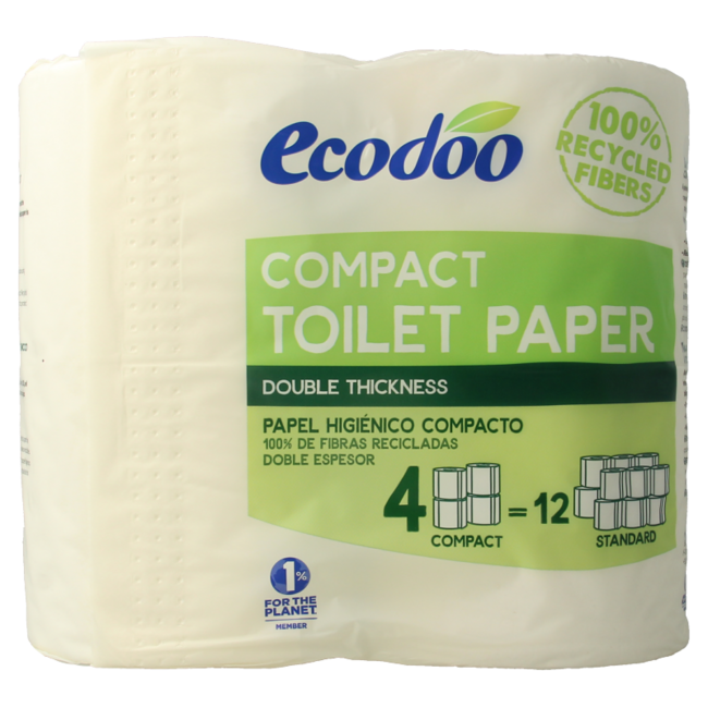 Toilet paper compact ecological organic 4 pieces
