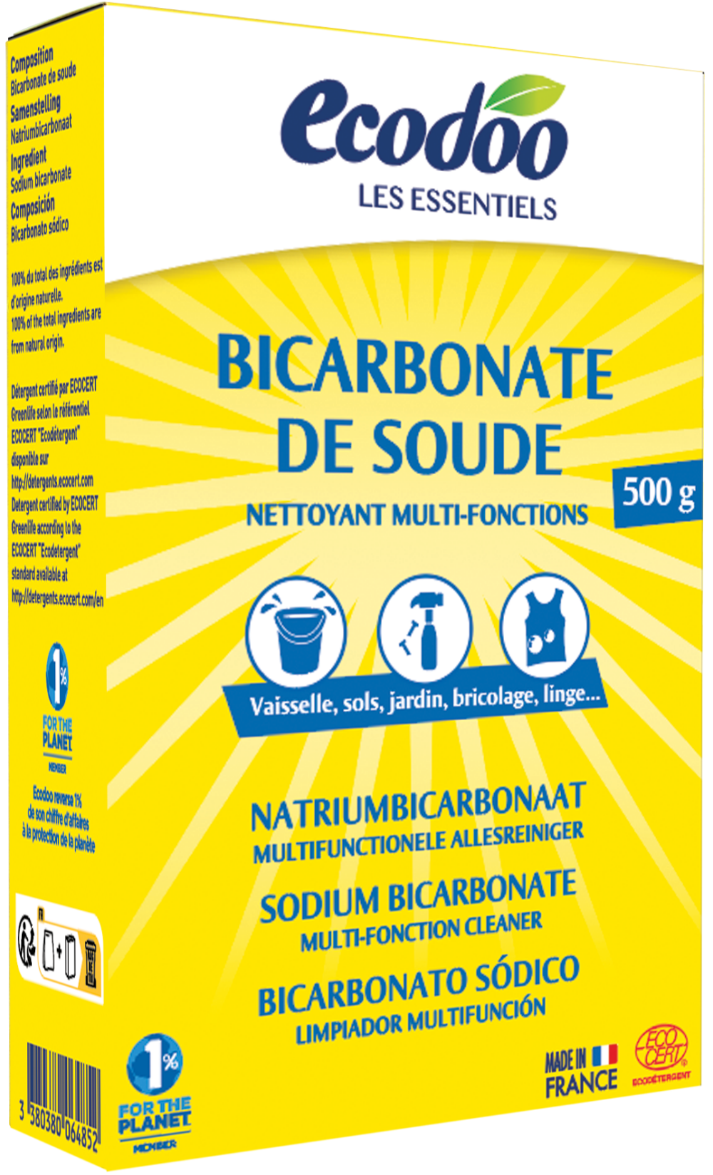 Ecodoo Bicarbonato di Sodio Ecologico 500g | MyFitRank