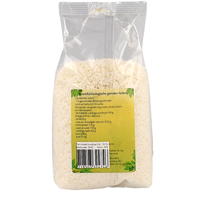 Bountiful Coco rallado bio 300 Gramos