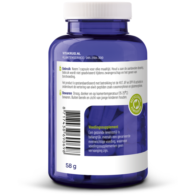 Vitakruid DPP-IV Ultimate BioCore Optimum Complete Enzymen 180 Vegetarische capsules