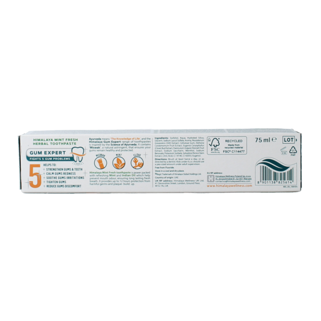 Tandpasta  kruiden mint fresh 75 Milliliter