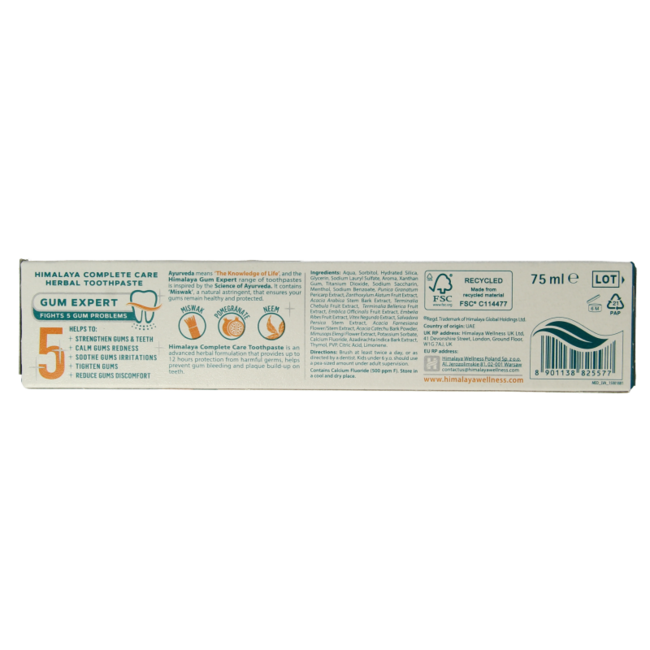 Zahnpasta Kräuter Complete Care 75 Milliliter