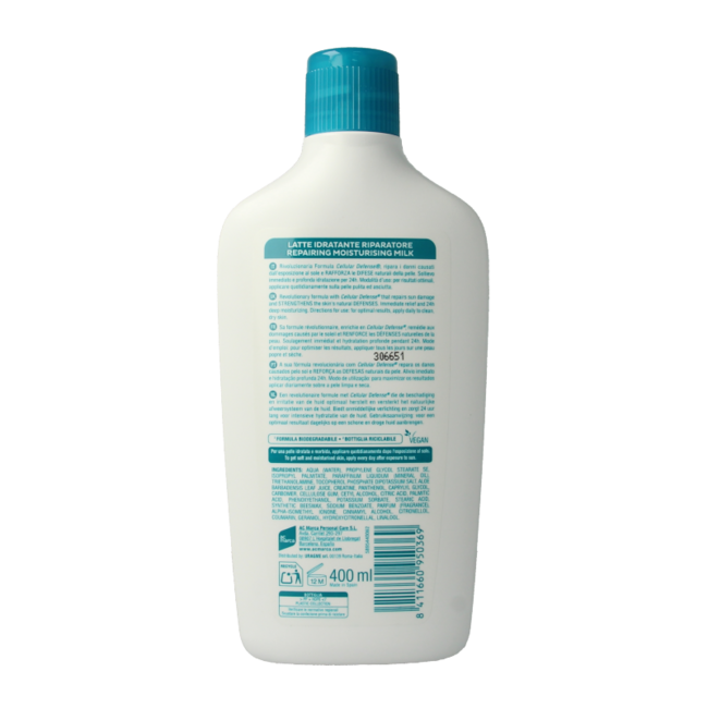 Ecran Aftersun leche hidratante y calmante aloe vera 400 mililitros