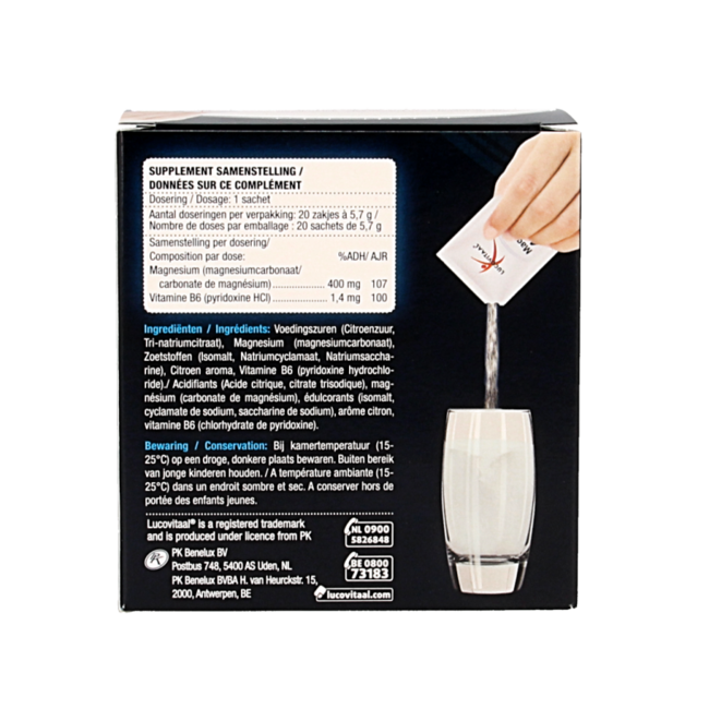 Lucovitaal Magnesium 400 forte 20 sobres