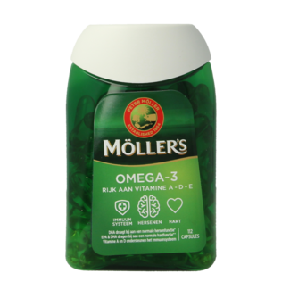 Mollers Möller's Omega-3 capsules d'huile de poisson 112 Capsules