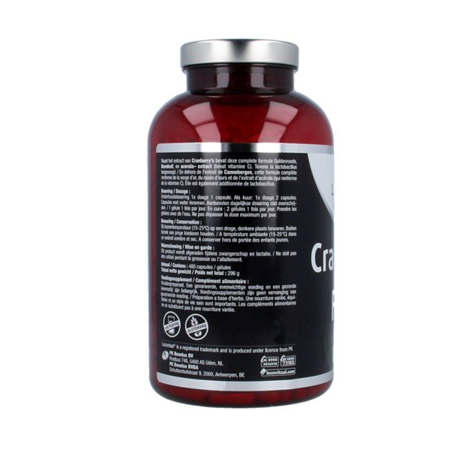 Lucovitaal Cranberry x-tra 480 Cápsulas