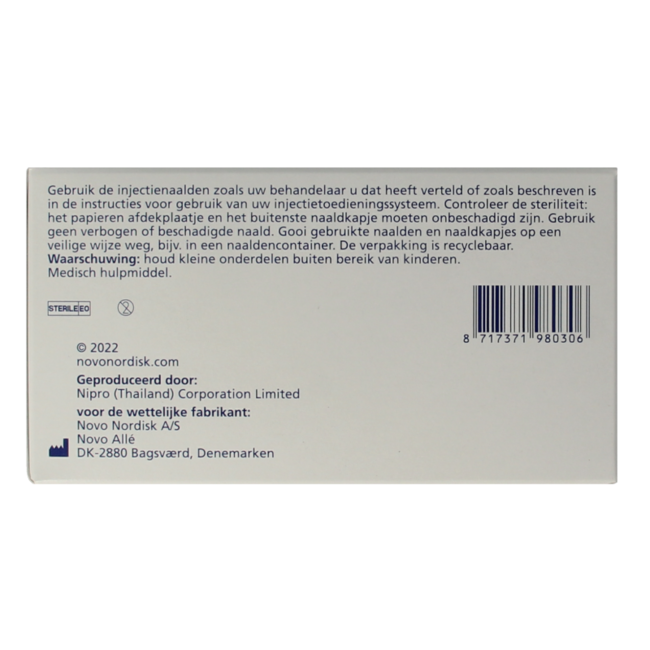 Aghi Novo Nordisk Novofine 0.30 x 8 mm 30G, 100 Pezzi