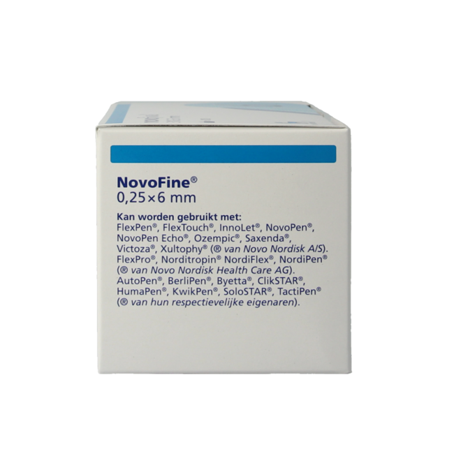 Novo Nordisk Novofine Needles 0.25 x 6 mm 31G 100 Count