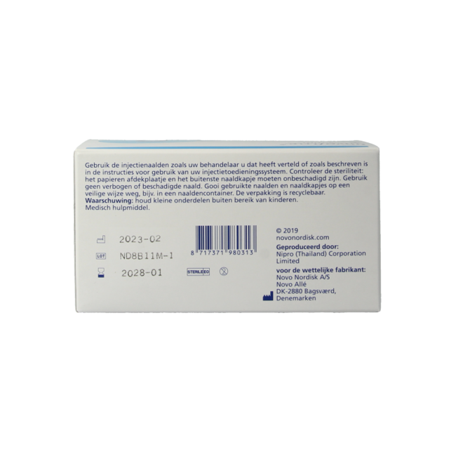 Igły Novo Nordisk Novofine 0.25 x 6 mm 31G, 100 sztuk