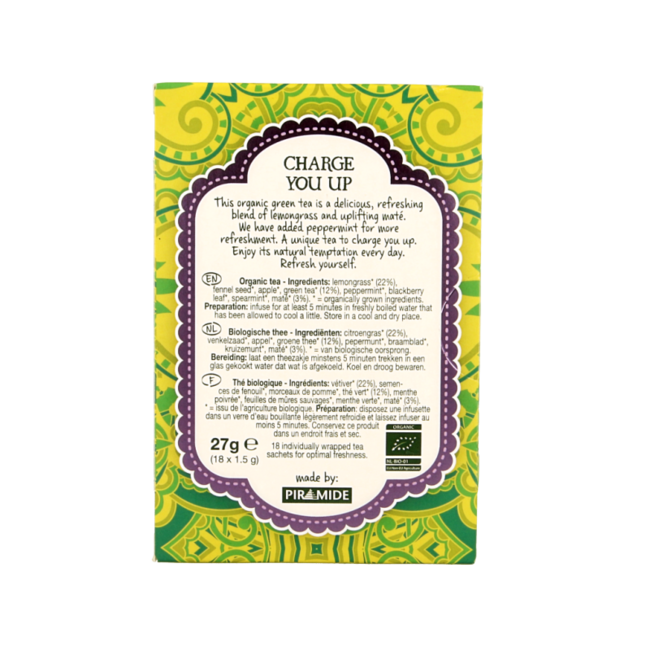 Natural Temptation Charge you up té eco bio 18 bolsitas