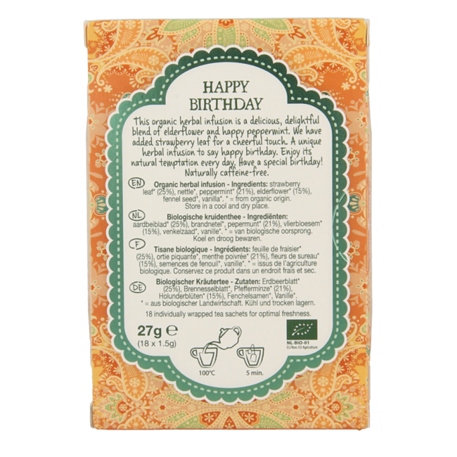 Happy Birthday Organic 18 Tea Bags