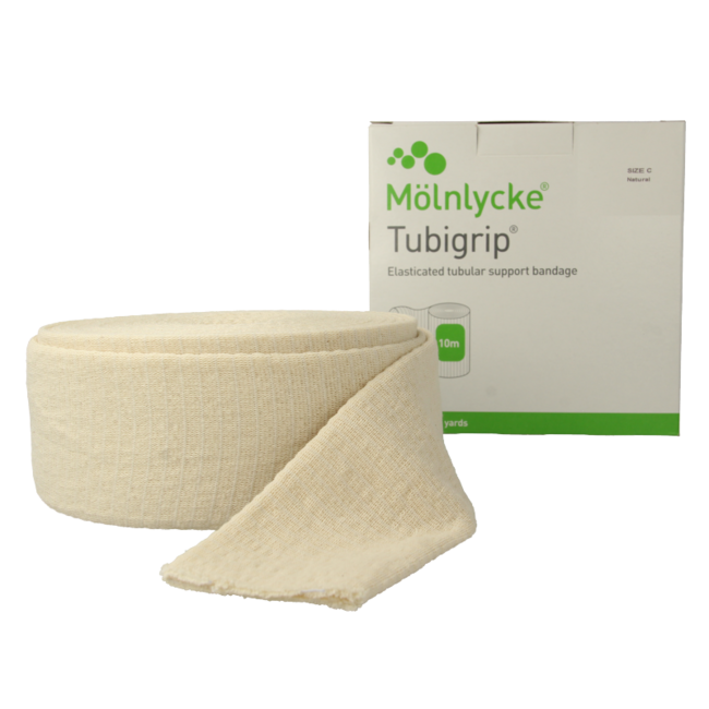 Tubigrip Elasticated Tubular Bandage Size C 10m x 6.75cm White 1443 1 Piece