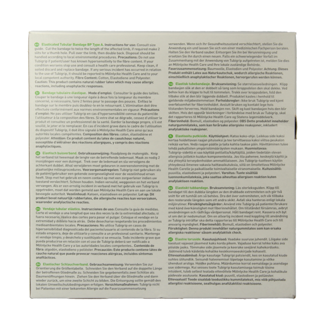 Tubigrip Bandage tubulaire élastique C 10 m x 6,75 cm blanc 1443 1 pièce