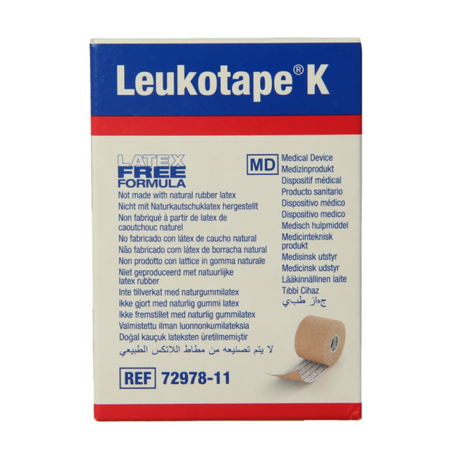 Leukotape K bande élastique 5 m x 5 cm couleur chair 1 pièce