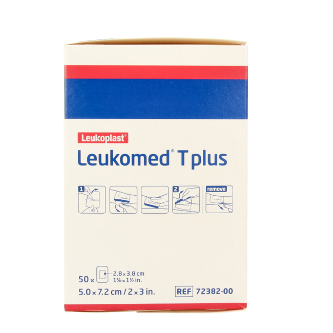 Leukomed T plus transparenter Wundverband 7,2 × 5 cm 50 Stück