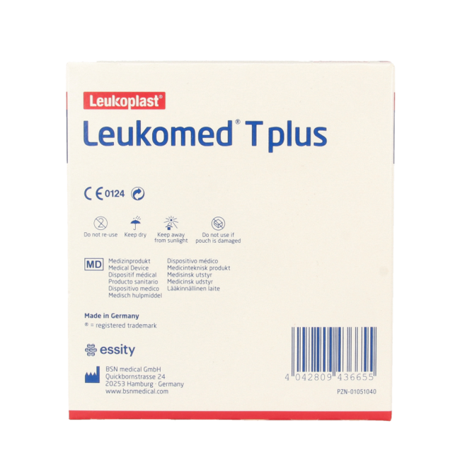 Leukomed T plus transparenter Wundverband 7,2 × 5 cm 50 Stück