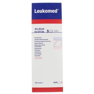 Leukomed Opatrunek Leukomed 10.0 x 35 cm, sterylny, 5 sztuk