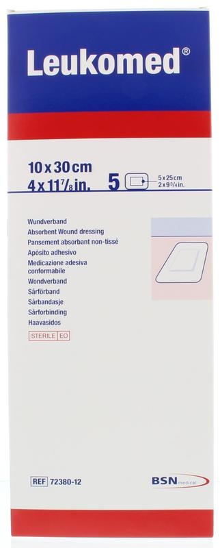 Leukomed Apósito para heridas 10,0 x 30 cm estéril 5 unidades