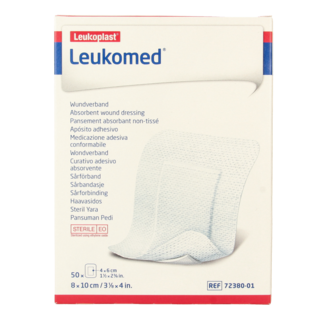 Leukomed Leukomed Wondverband 8.0 x 10cm steriel 50 Stuks