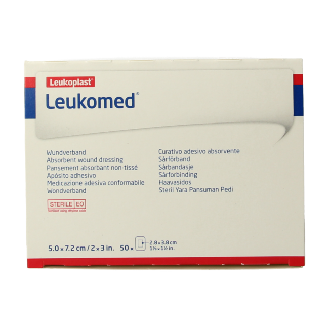 Wondverband 7.2 x 5cm steriel 50 Stuks
