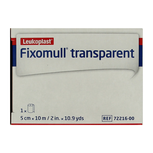 Fixomull Transparent 10 m x 5 cm 7221600 1,00 unidad