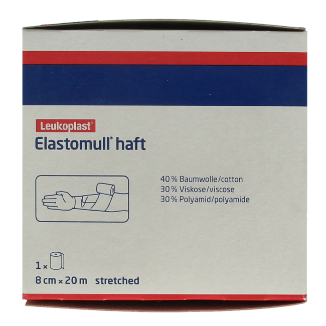 Benda di Fissaggio Autoaderente Elastomull Haft 20m x 8cm 45477 (1 Pezzo)