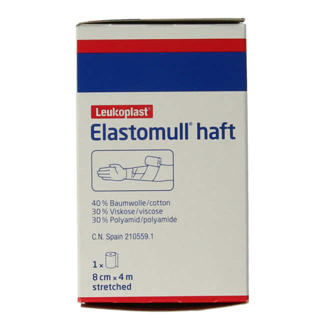 Venda de fijación autoadhesiva Elastomull Haft 4 m x 8 cm 45472, 1 unidad