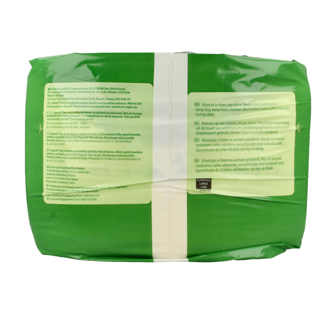 Depend Flex super+ maat L 14 Stuks