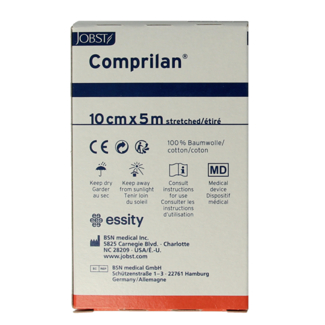 Comprilan Venda de corta elasticidad 5m x 10cm 1 unidad