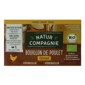 Natur Compagnie Caldo de pollo 8 cubitos bio 88 gramos