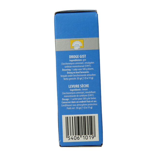 Levadura instantánea (5 x 11 gramos) 55 gramos