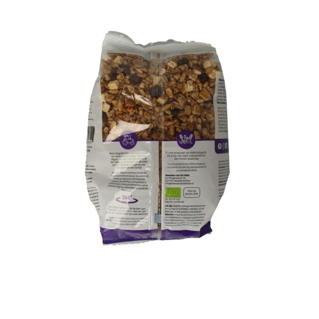Crunchy manzana/canela bio 450 gramos