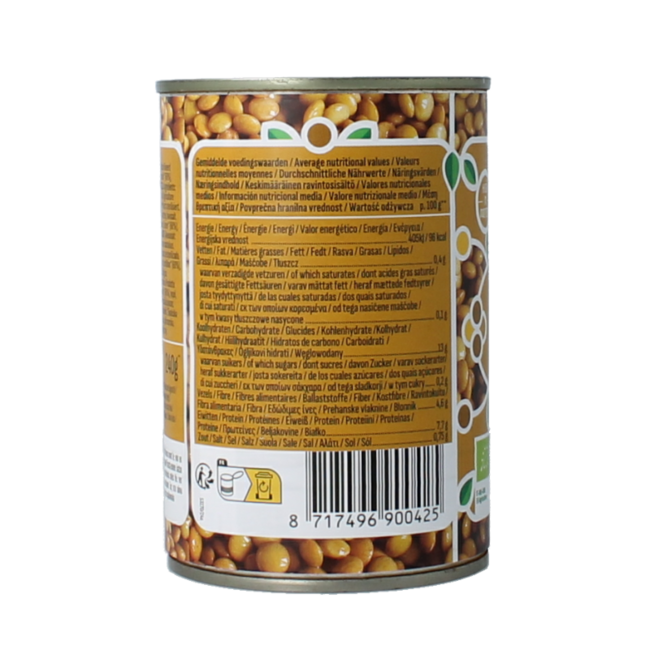 Linzen (lenticchiel) bio 400 Gram