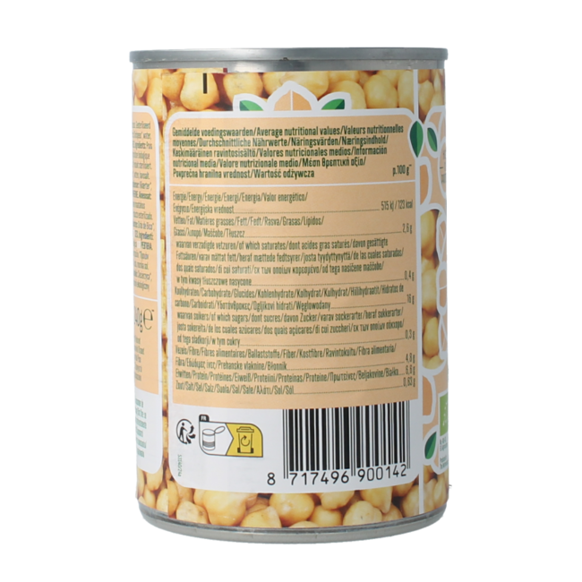 Garbanzos ecológicos 400 Gramos