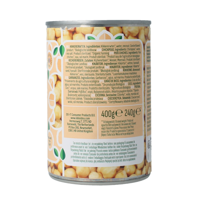 Garbanzos bio 400 gramos