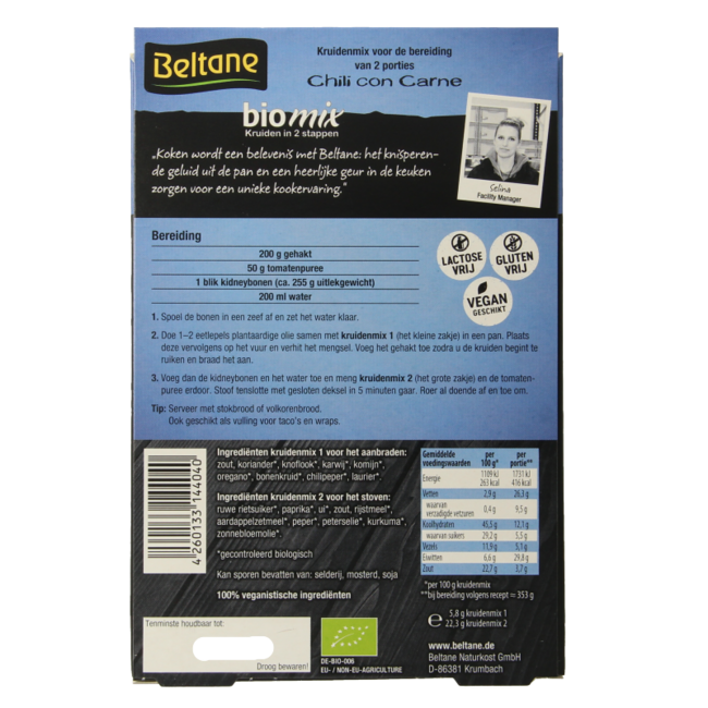 Organic chili con carne mix 28g
