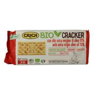 Crich Crackers aceite de oliva con sal rojo bio 250 gramos
