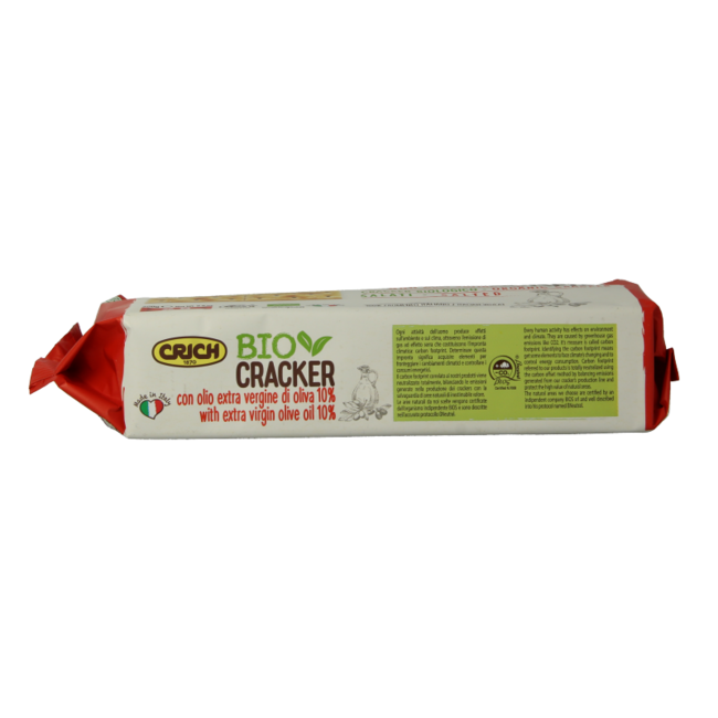 Crackers bio à l'huile d'olive et au sel (rouge) 250 g