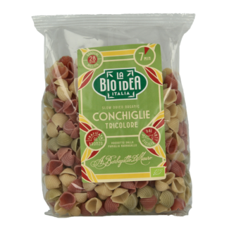 Bioidea Conchas grandes tricolores bio 500 gramos