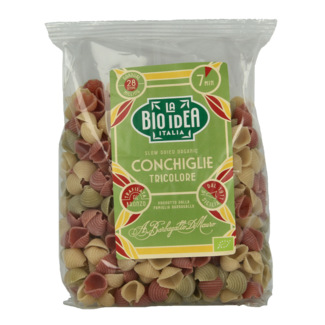 Bioidea Duże muszle tricolore bio 500 g